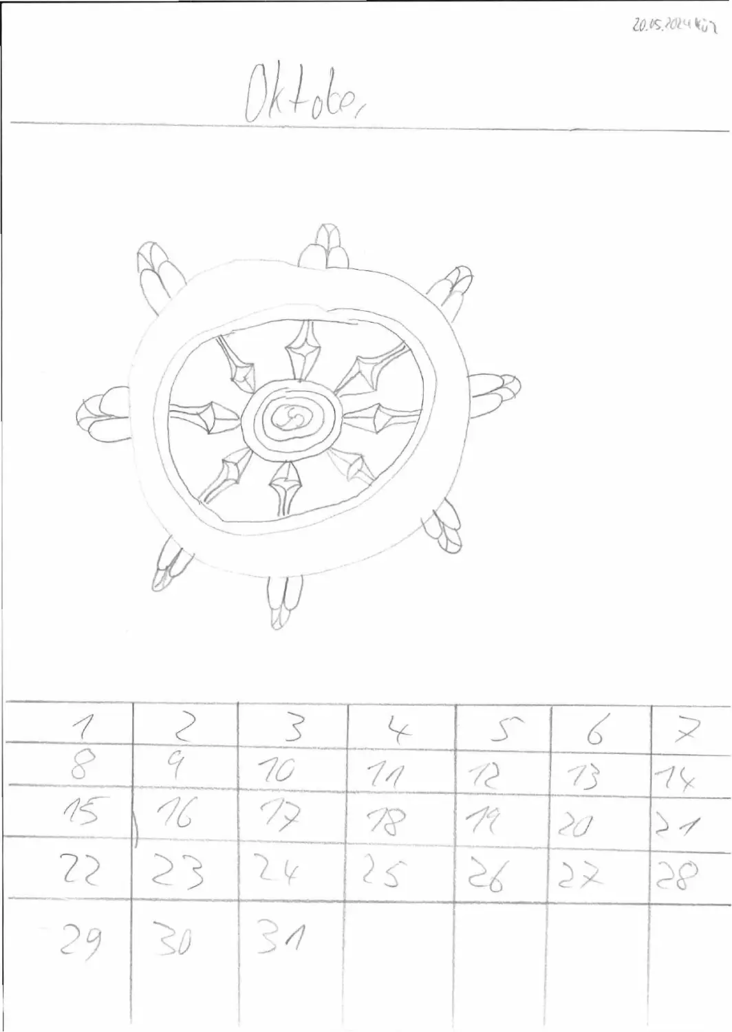 Zeichnung auf Papier mit Bleistift von Künzler