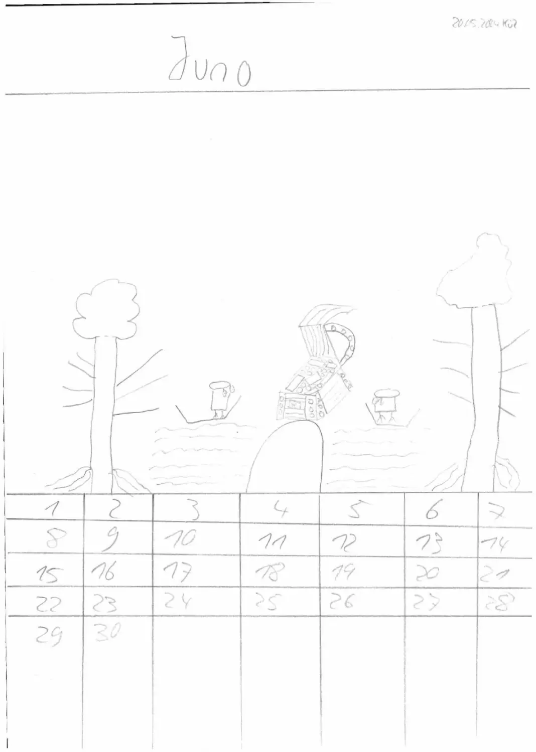 Zeichnung auf Papier mit Bleistift von Künzler